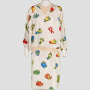 Shop 100% authentic second hand Hermès Hat Print Silk Top/Skirt Set on Labellov.com