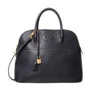tweedehands hermes bolide model in zwart leer te koop bij labellov vintage boutique antwerp, belgie