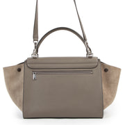 shop safe online Céline Souris Suede/ Grained Leather Medium Trapeze Bag