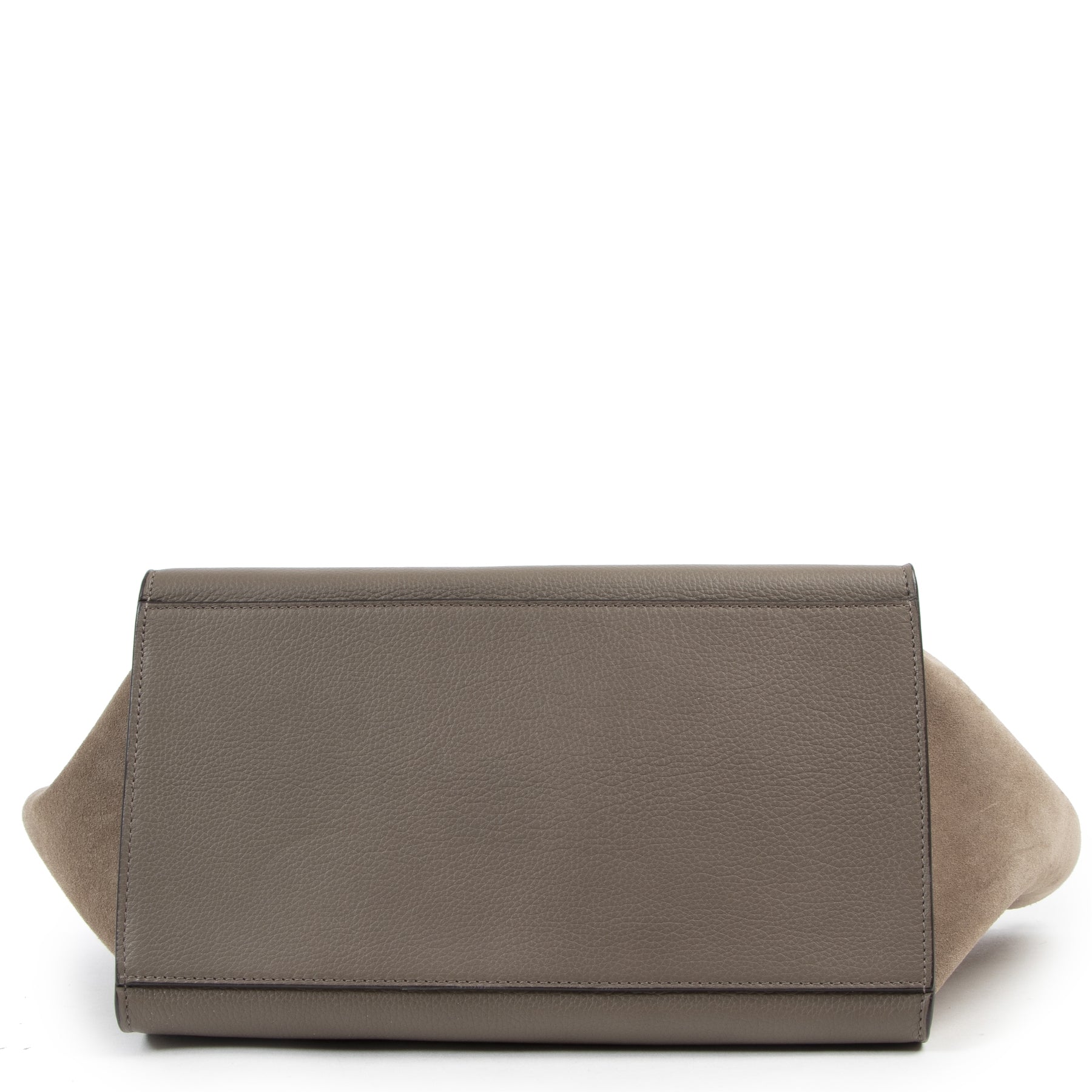 koop veilig online tegen de beste prijs Céline Souris Suede/ Grained Leather Medium Trapeze Bag