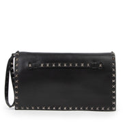 acheter Valentino Garavani All Black Rockstud Clutch