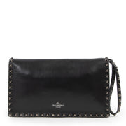 shop safe online Valentino Garavani All Black Rockstud Clutch