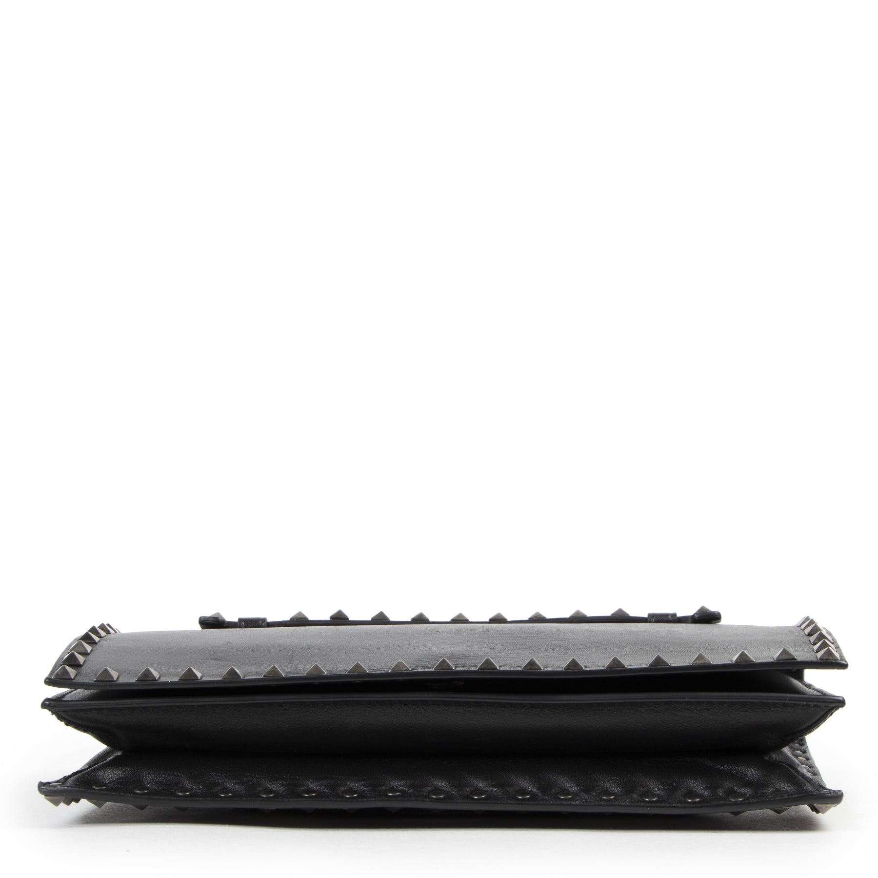 Valentino Garavani All Black Rockstud Clutch