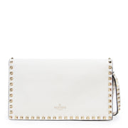 shop safe online Valentino Garavani Cream Rockstud Clutch