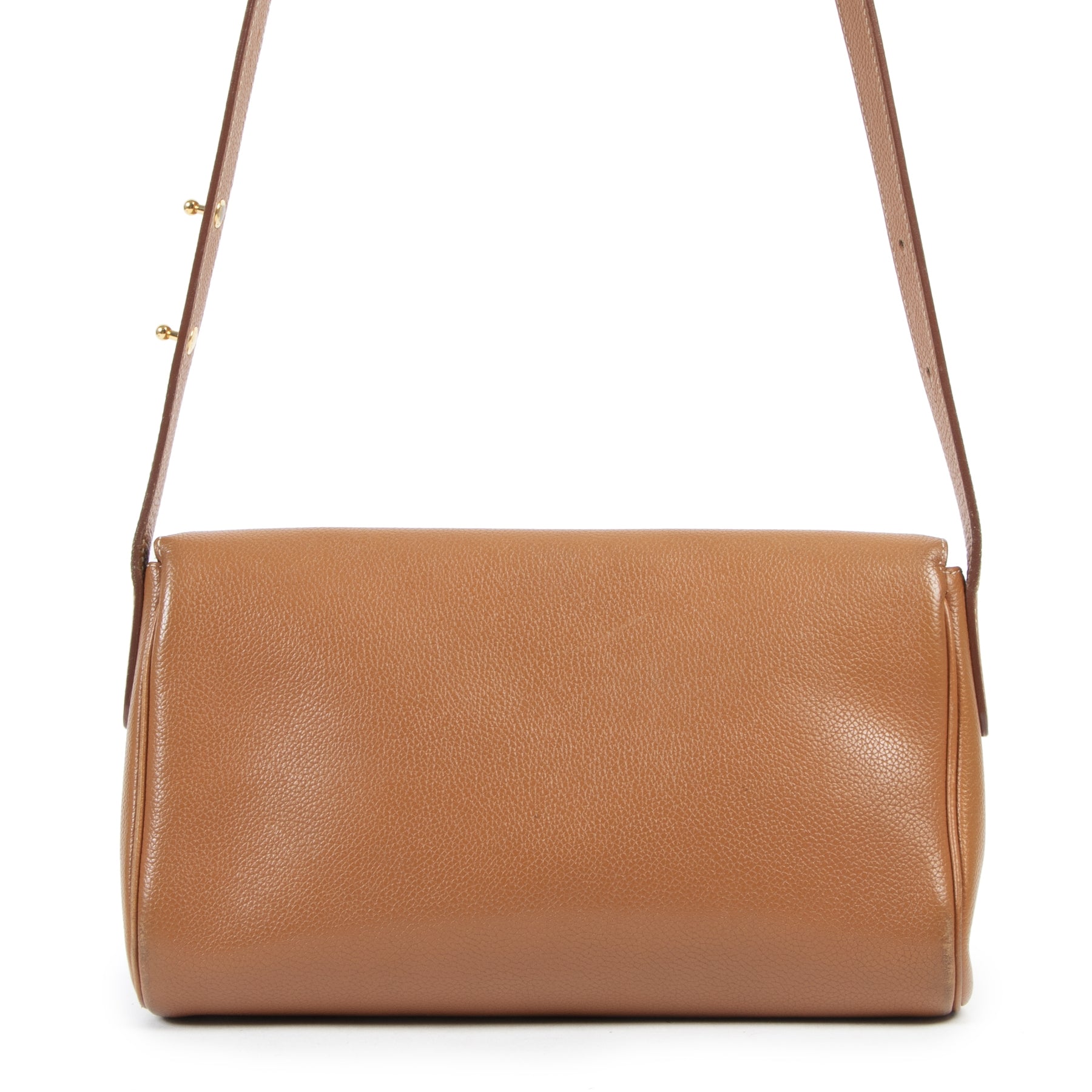 Delvaux Grained Cognac Passerelle te koop aan de beste prijs bij Labellov tweedehands