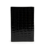 Delvaux BLack Casino Croco Leather Wallet
