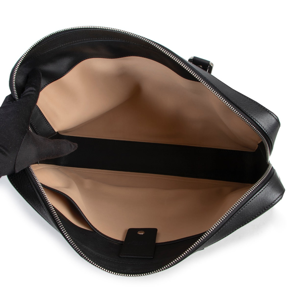 Delvaux Zwarte Nieuwskrant Aktetas