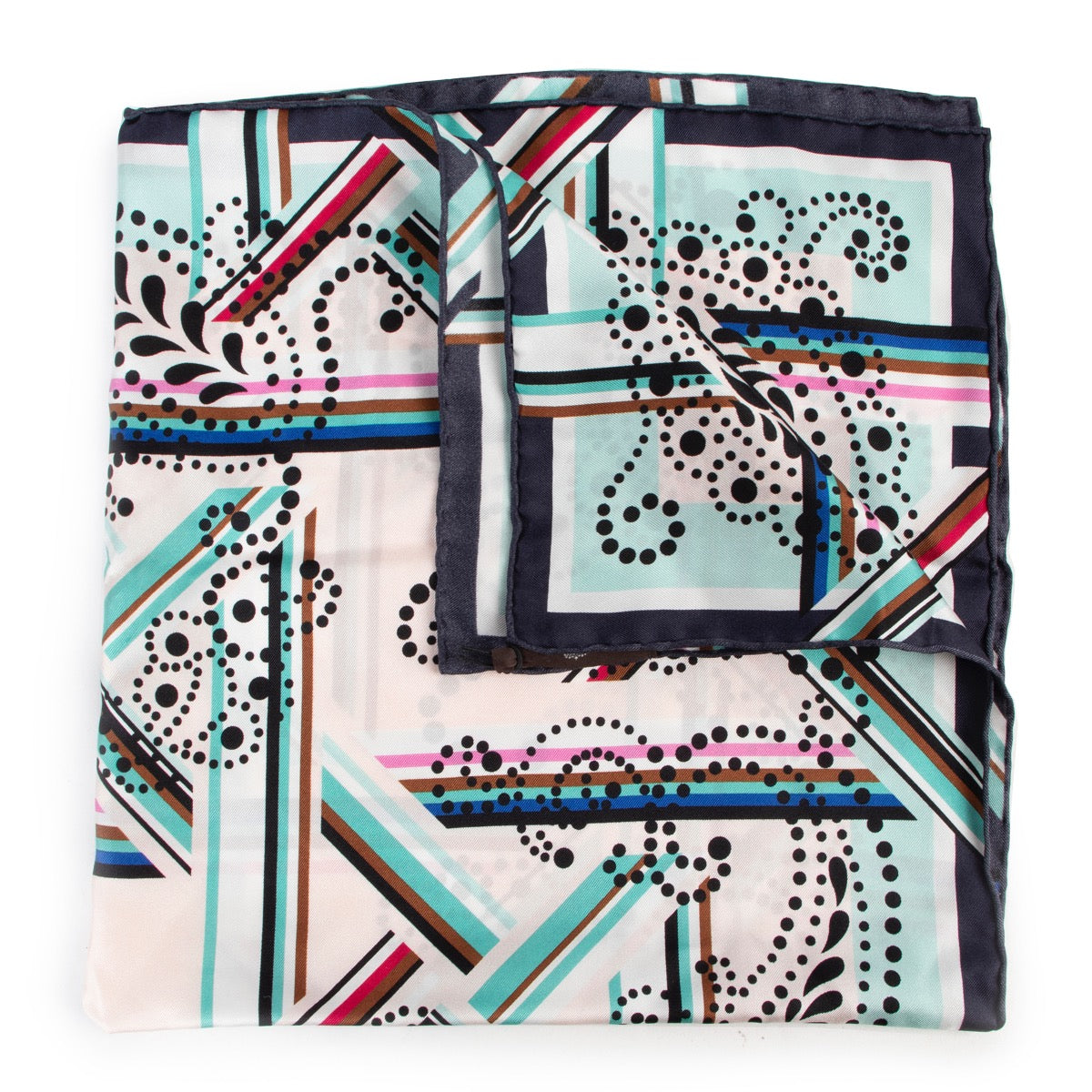 Shop safe online authentic Delvaux Multicolor Silk Scarf Delvaux Multicolor Silk Scarf at Labellov.com.