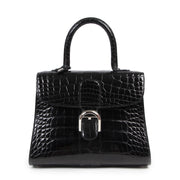 Delvaux Black Alligator Brillant MM with bandouliere for the best price at Labellov