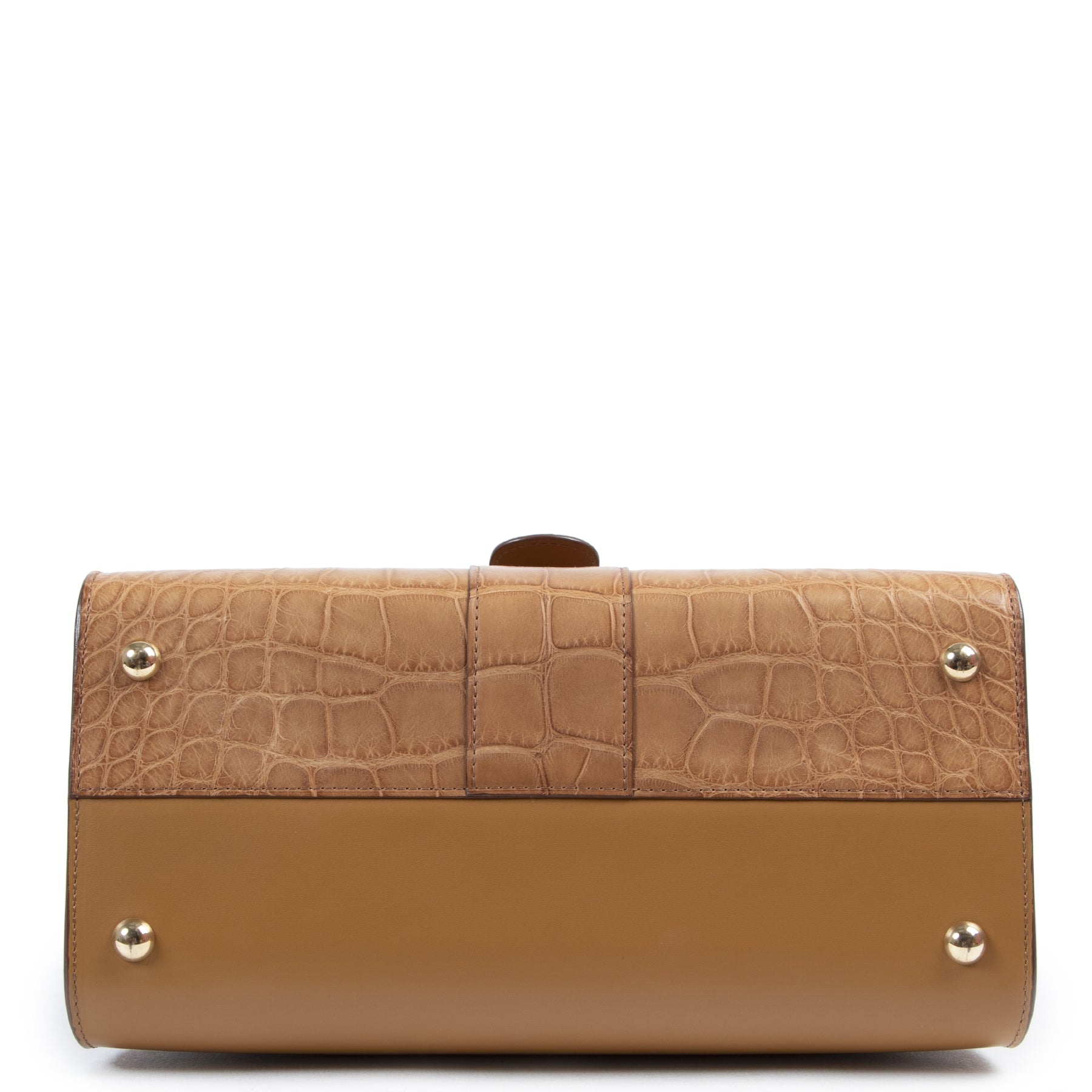 Worldwide shipping from Europe for the best price of 2020 Delvaux Brillant MM Biface Alligator Dolce Végétal