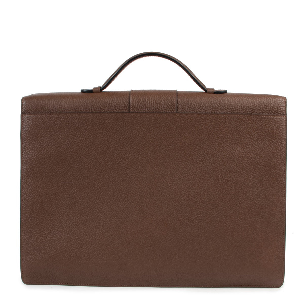 Achetez en ligne, en toute sécurité et au bon prix, une authentique mallette Cartable Presse Delvaux marron.