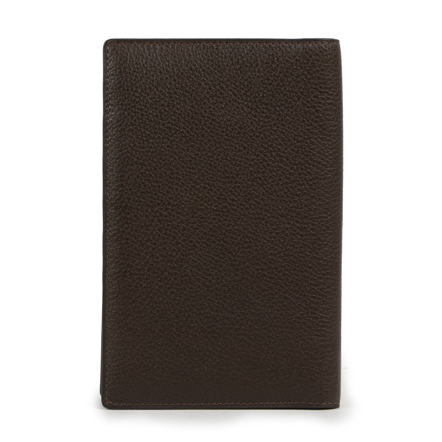 acheter en lingne seconde main Delvaux Brown Casino Jumping Grained Leather Wallet