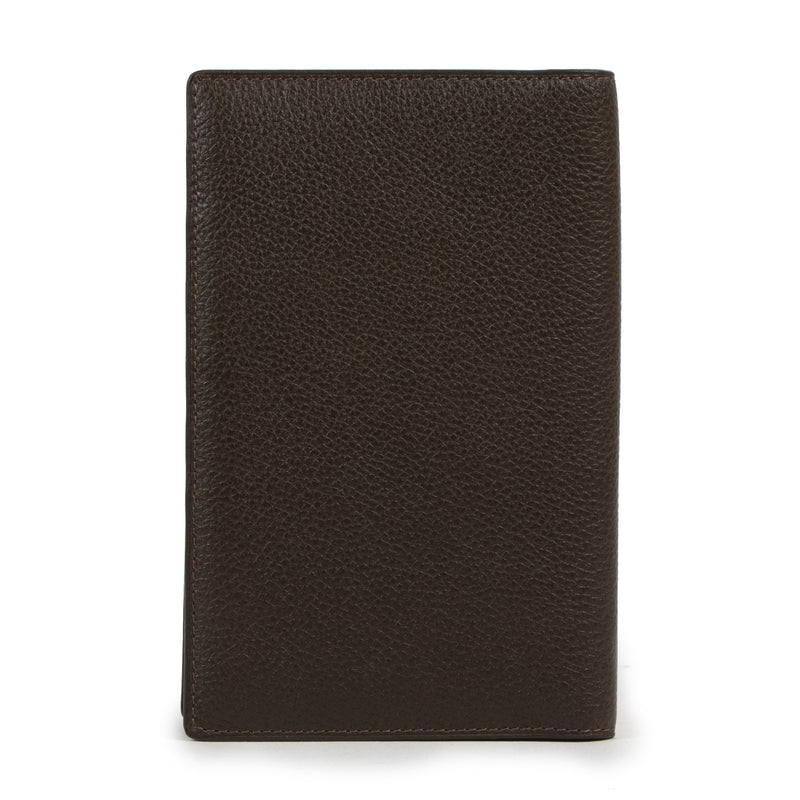 acheter en lingne seconde main Delvaux Brown Casino Jumping Grained Leather Wallet