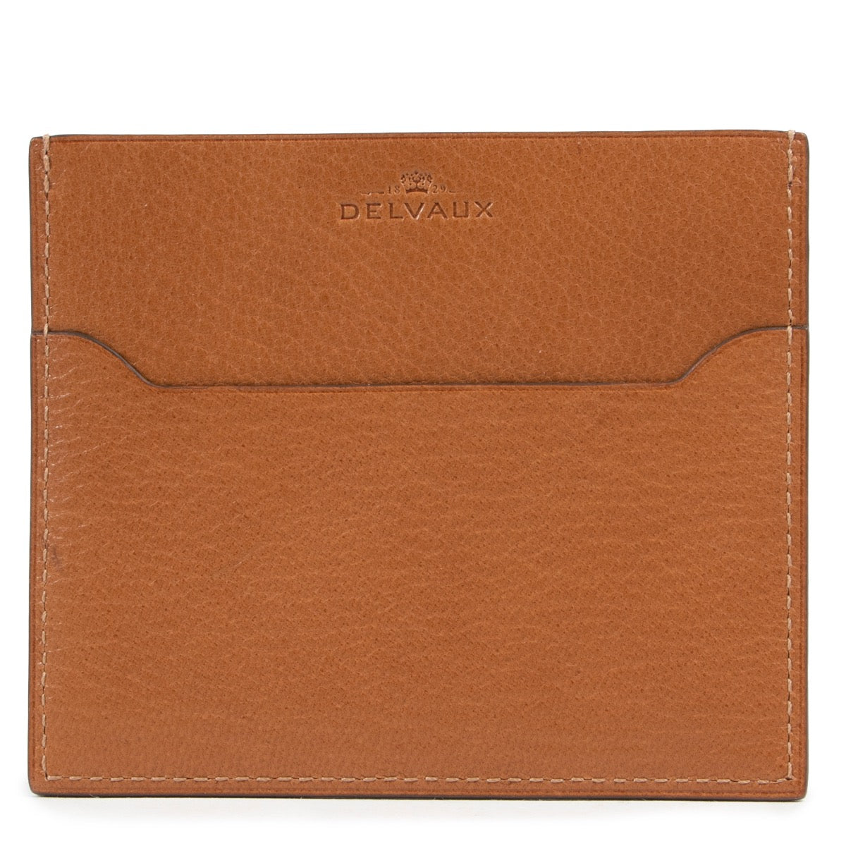 Shop safe online authentic Delvaux Brown Côme PCA Card Holder at the right price.