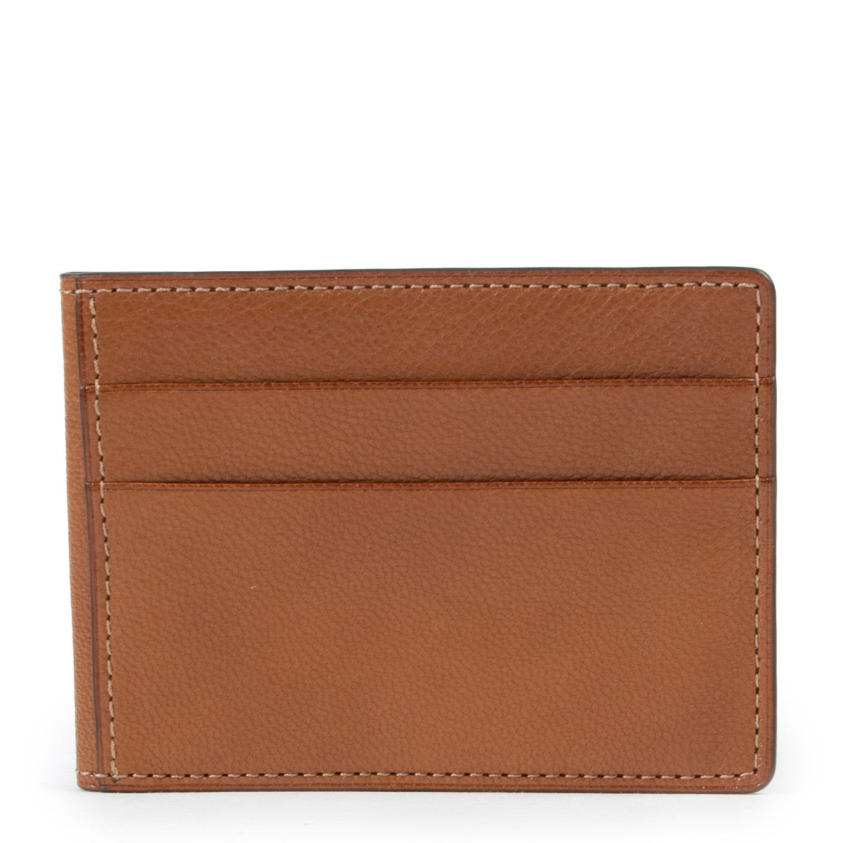 Shop safe online authentic Delvaux Brown Secret PCA Wallet.