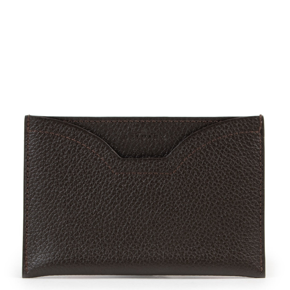 Shop safe online authentic Delvaux Brown Windsor Jumping Card Holder.