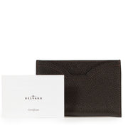 Veilig online kopen van authentieke bruine Delvaux Windsor jumping kaartenhouder.