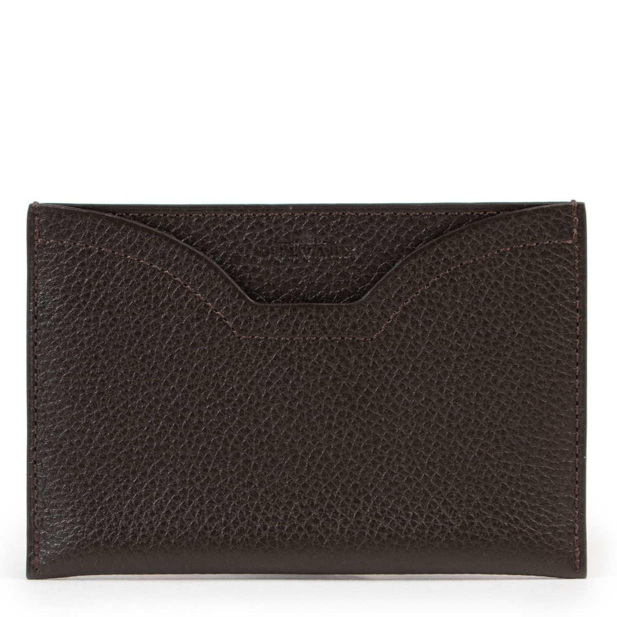 Shop safe online authentic Delvaux Brown Jumping Windsor Card Holder.