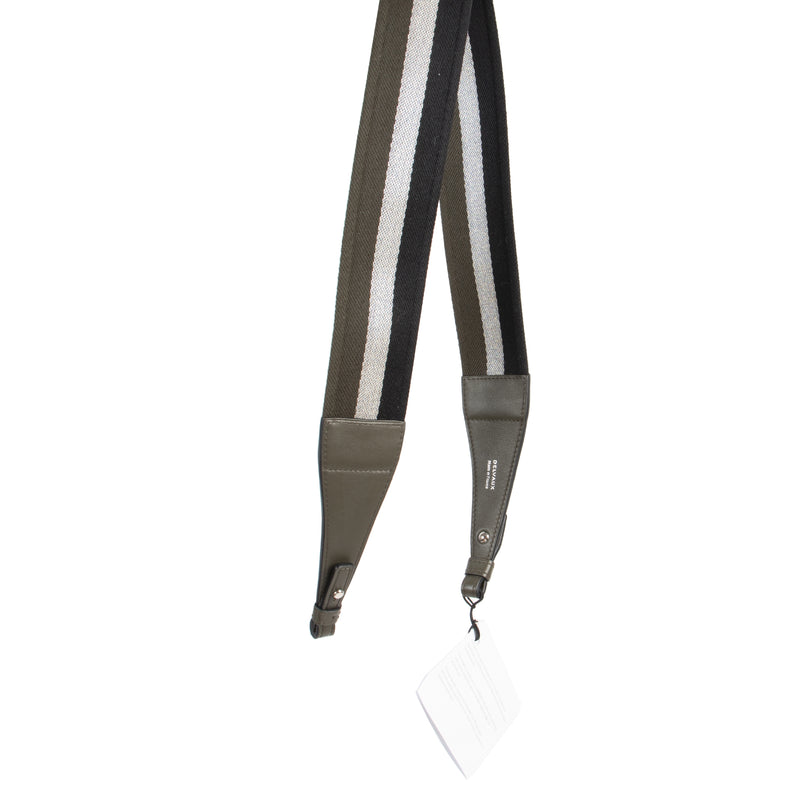 Delvaux Khaki Black Silver Sangle Shoulder Strap kopen en verkopen aan de beste prijs bij Labellov tweedehands luxe