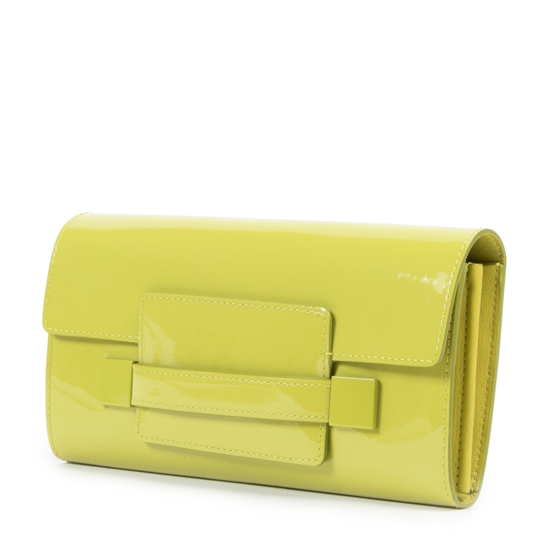 We buy and sell your authentic Delvaux Madame PTF Long Vernis Absinthe