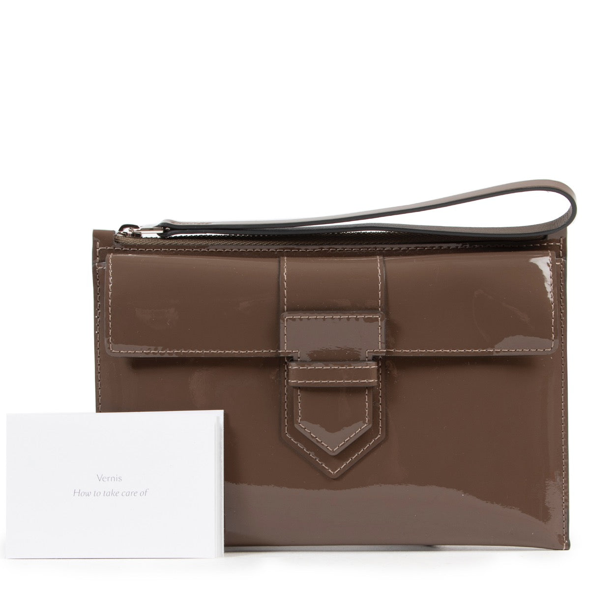 koop veilig online Delvaux Vernis Presse Clutch