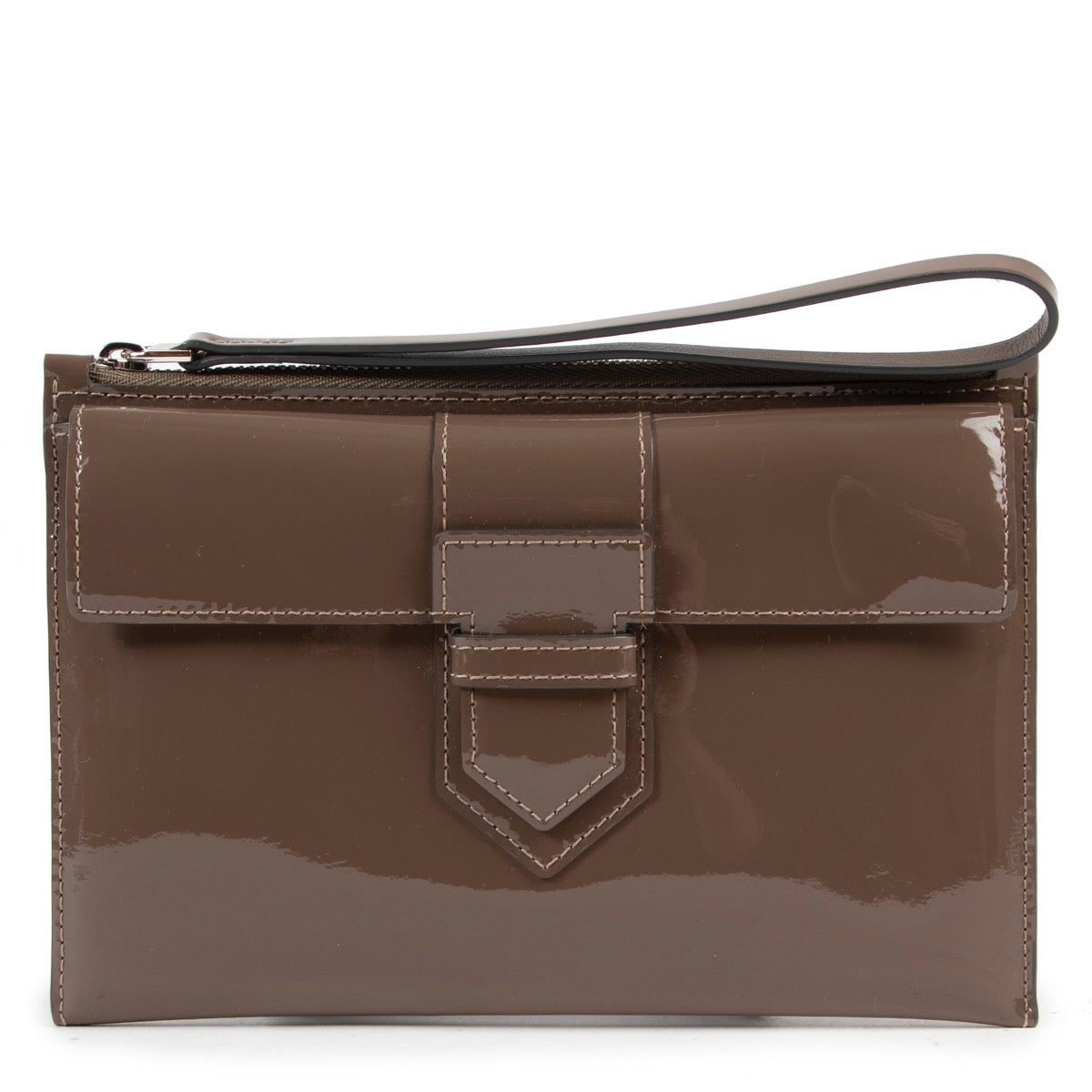 shop safe online secondhand Delvaux Vernis Presse Clutch