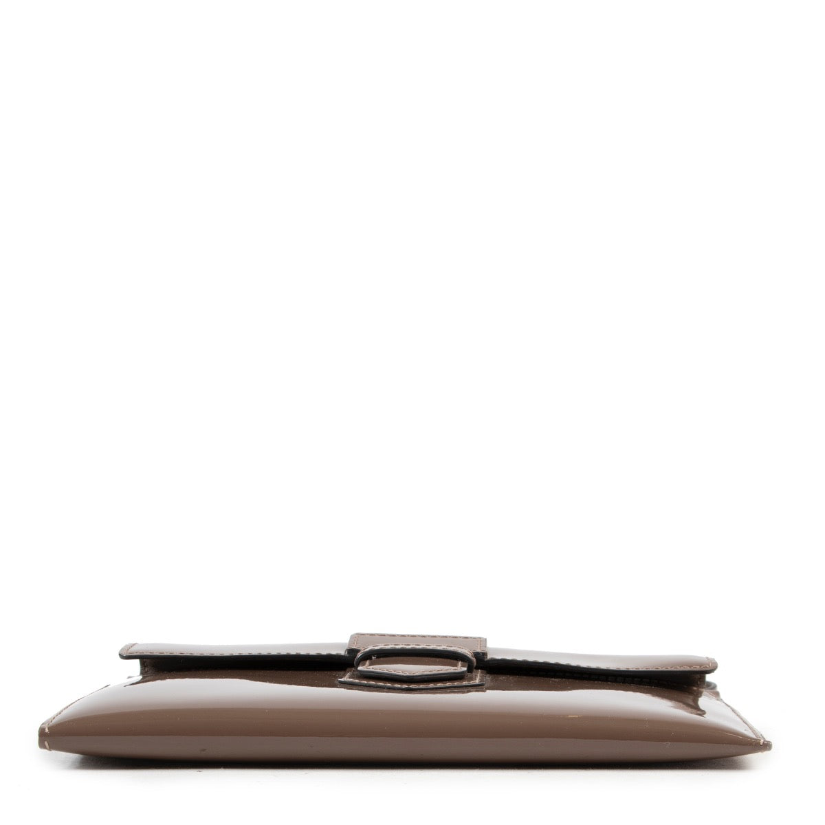Delvaux Torterelle Vernis Presse Clutch