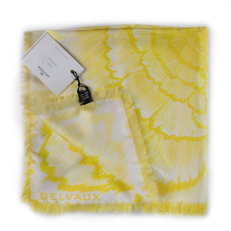 Shop online authentic Delvaux Yellow Bandana Blossom Silk Scarf at the right price.