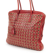acheter en linge seconde main Prada Grommet Red Tote Bag