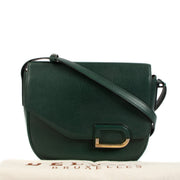Delvaux Vintage Green Leather Crossbody Bag