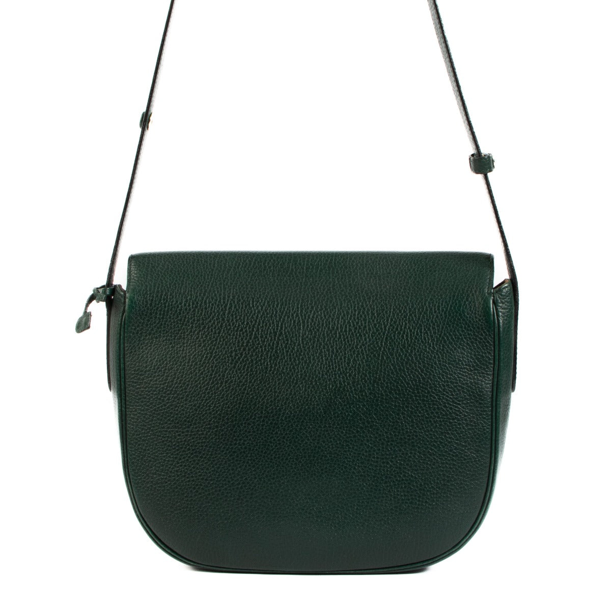 Delvaux Vintage Groen Leren Crossbody Tas