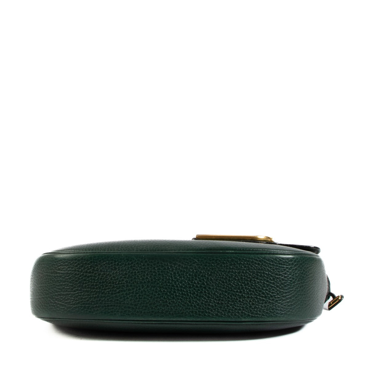 Delvaux Vintage Groen Leren Crossbody Tas