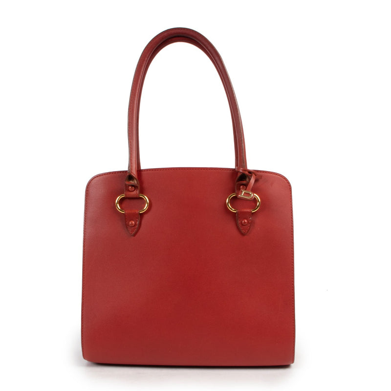 Delvaux Red Top handle
