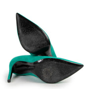 Saint Laurent Paris Anja Green Suede Heels - Size 38,5 now available at Labellov Luxury for a reasonable price. Get them now at Labellov specialised in secondhand vintage designer handbags, shoes and accessories