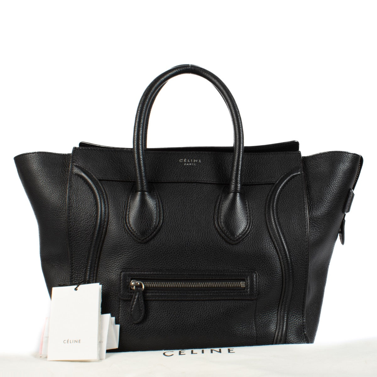 shop 100% authentic second hand Celine Black Leather Mini Luggage Bag on Labellov.com