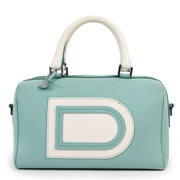 Shop authentic second hand exclusive Delvaux Spring/Summer 2014 Limited Edition Louise Boston PM Allure Bicolore Handbag at Labellov.