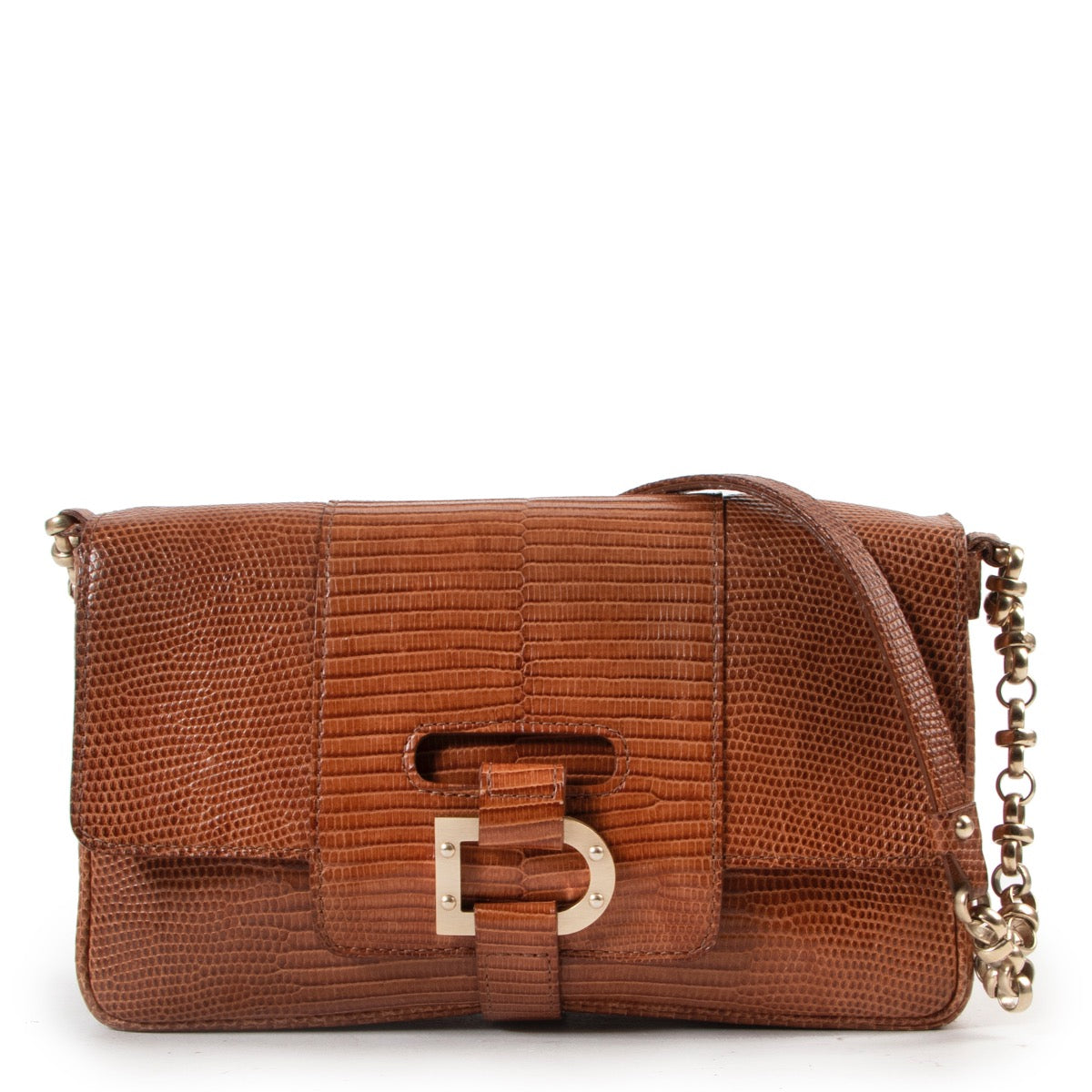 Delvaux Cognac Leather Shoulder Bag in very good condition and quality on LAbellov Luxury vintage designer site