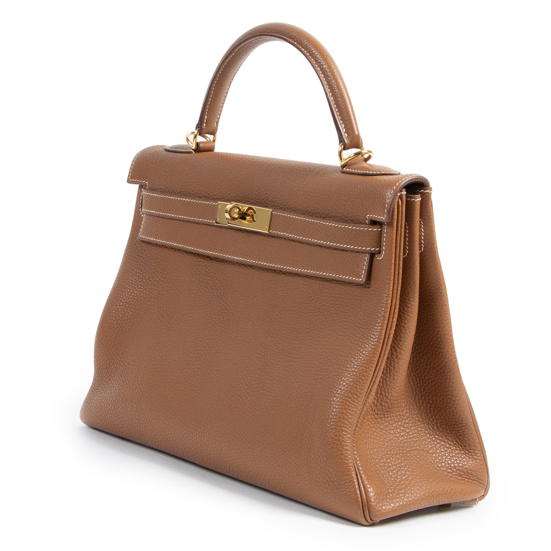 Hermès Kelly 32 Gold Togo GHW aan de beste prijs te verkrijgen bij luxe tweedehands webshop Labellov