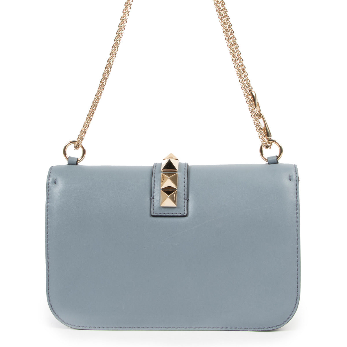 Sac bandoulière Valentino Garavani Glam Lock moyen sarcelle