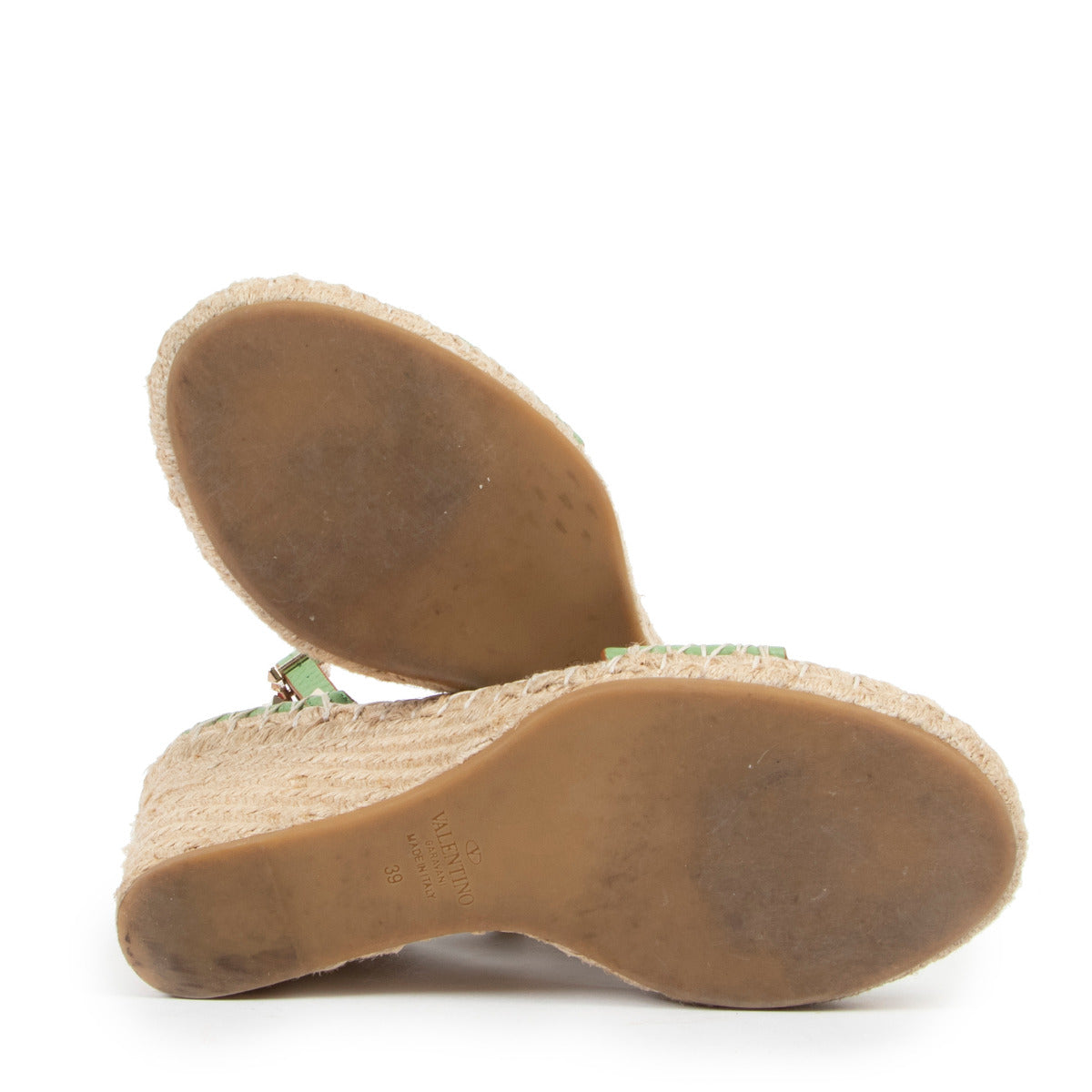 Valentino Garavani Compensées Rockstud Vert Pistache - taille 39