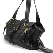 Authentieke Tweedehands Mulberry Black Mabel Leather Shoulder Bag juiste prijs veilig online shoppen luxe merken webshop winkelen Antwerpen België mode fashion