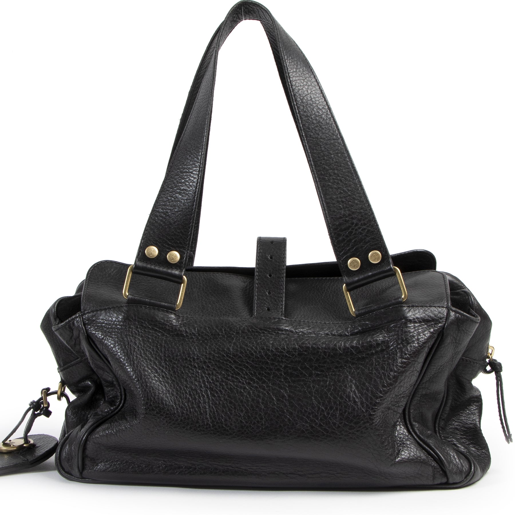 Authentic secondhand Mulberry Black Mabel Leather Shoulder Bag designer bags fashion luxury vintage webshop safe secure online shopping