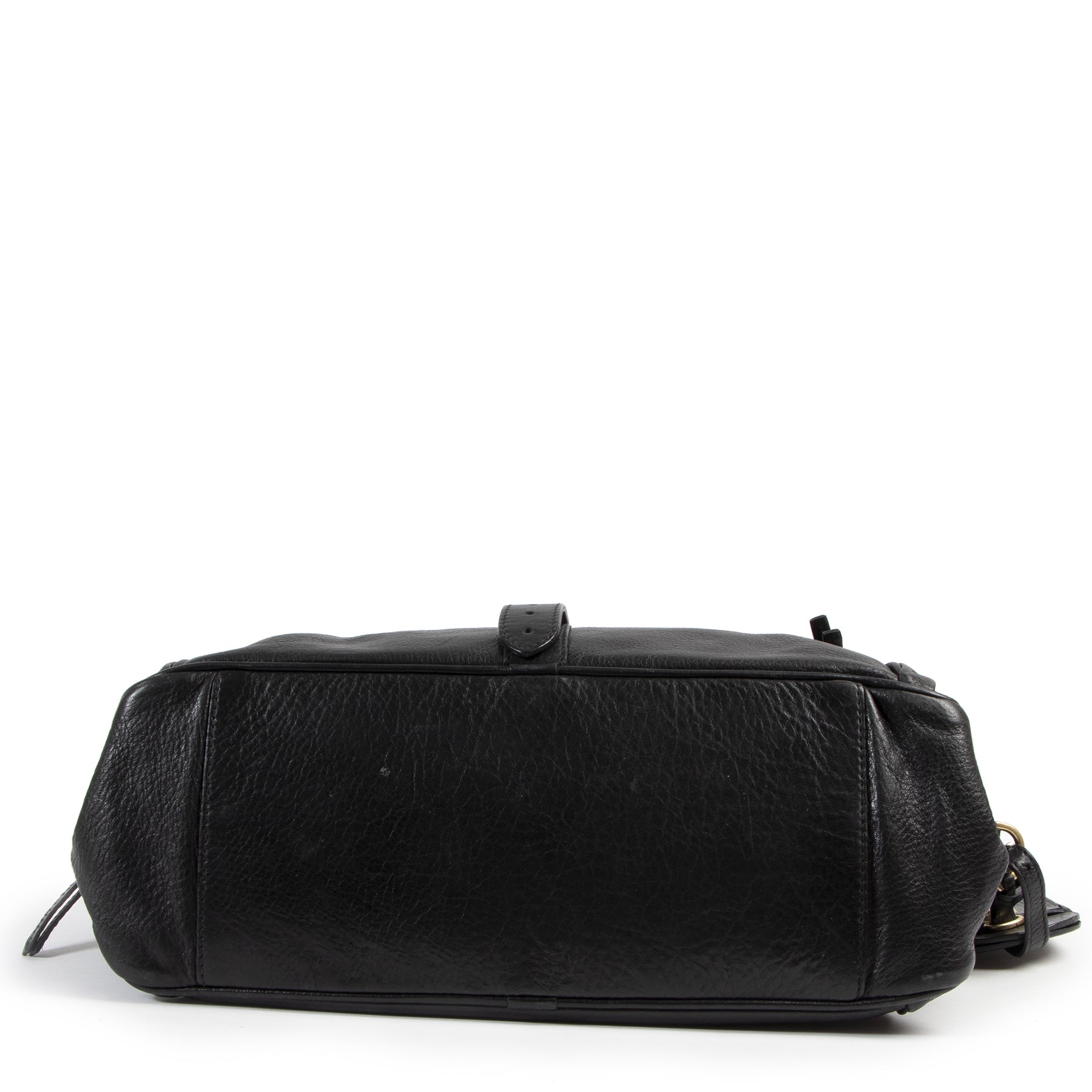 Authentieke Tweedehands Mulberry Black Mabel Leather Shoulder Bag juiste prijs veilig online shoppen luxe merken webshop winkelen Antwerpen België mode fashion