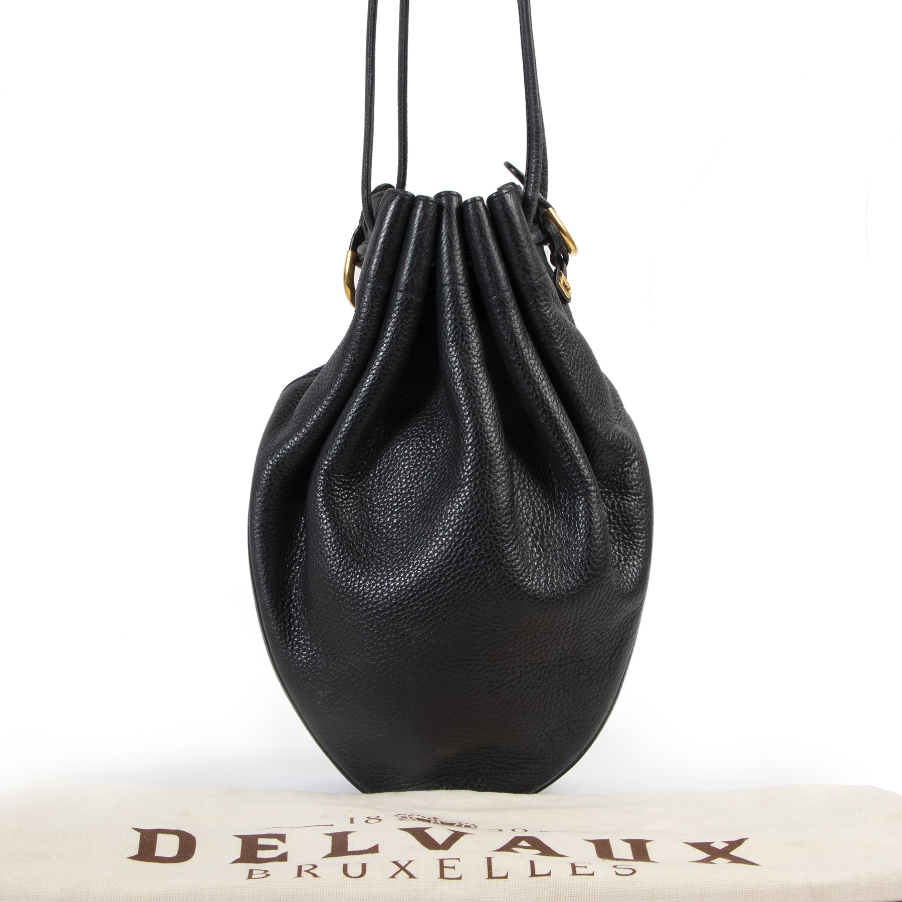 Delvaux Tabarin Blue Bucket Bag for the best price at Labellov secondhand luxury