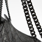 Shop this authentic luxury Saint Laurent All Black Vintage Calfksin Niki Small Shopping Bag Pre-Loved on Labellov.com