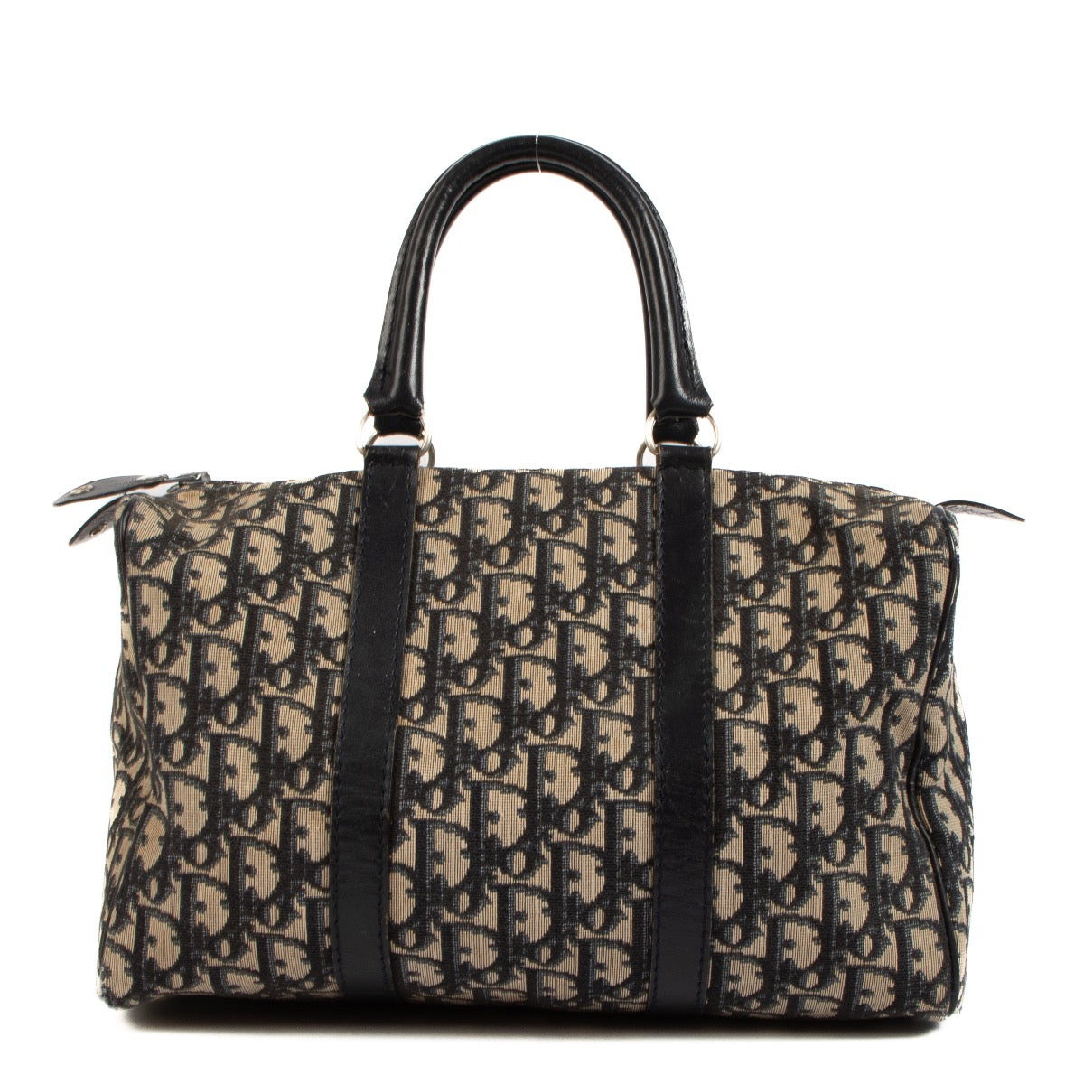 Shop safe online at Labellov in Antwerp, Brussels and Knokke this 100% authentic second hand Christian Dior Blue Oblique Boston Bag