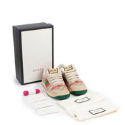 Gucci Screener Pink Web Sneakers available now in good condition at the showroom of Labellov or online