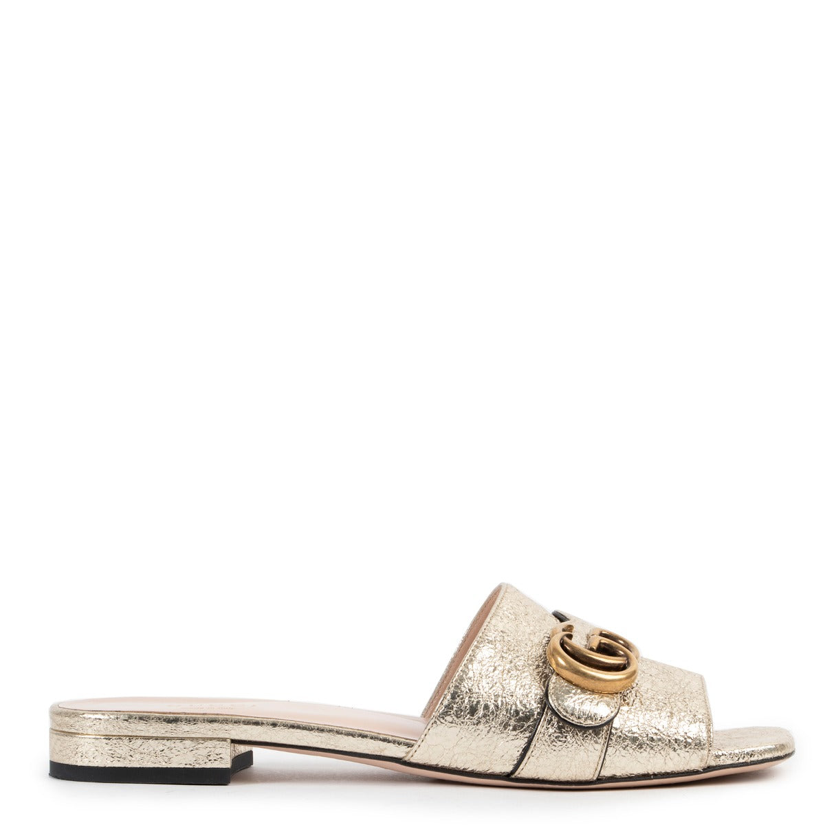 Gucci Gold Flats-Size 38/5