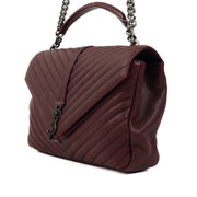 Shop 100% authentic second-hand Saint-Laurent Burgundy College Top Handle on Labellov.com