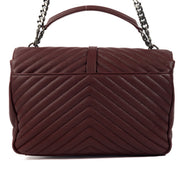 Shop 100% authentic second-hand Saint-Laurent Burgundy College Top Handle on Labellov.com